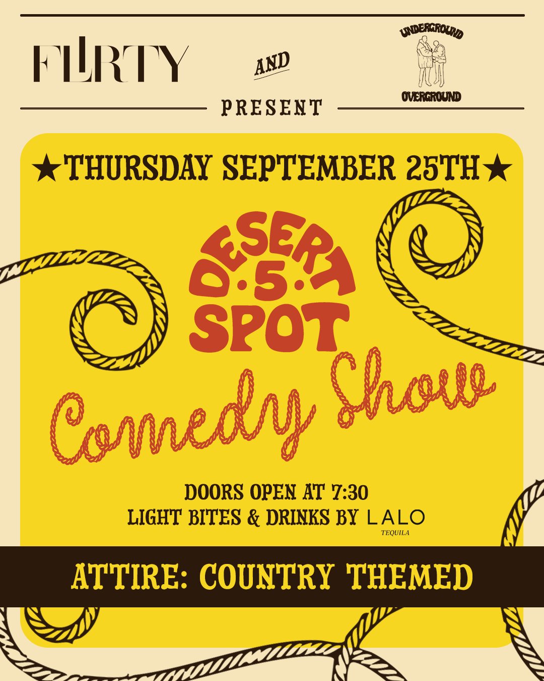 Desert 5 Spot Comedy Show